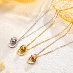 Jewelry Set Factory - 18K Gold Roman Number Interlocked Circles Zircon Set