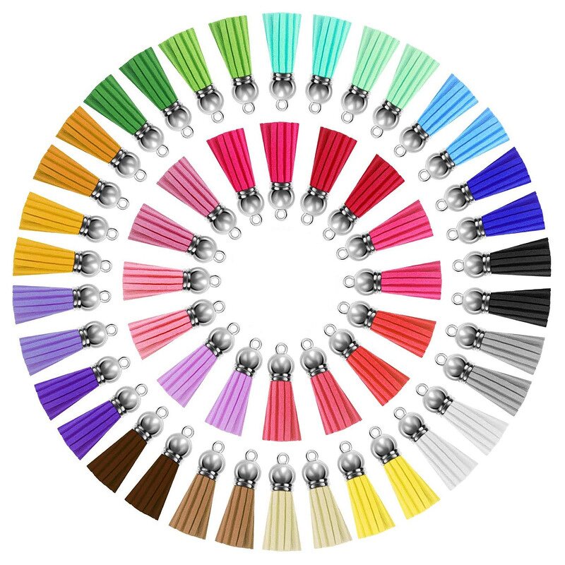 Suede Tassel Pendant Factory - DIY 38mm Suede Leather Tassel Fringe Trim