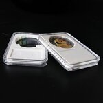 Coin Capsule Factory - Plastic Graded 18-40mm Acrylic Coin Badge Slab Storage