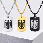 Dog Tag Necklace Factory - Stainless Steel Germany National Emblem Eagle Design