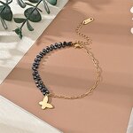 Link Chain Bracelet Factory - Waterproof 18k Gold Stainless Steel Paper Clip Design