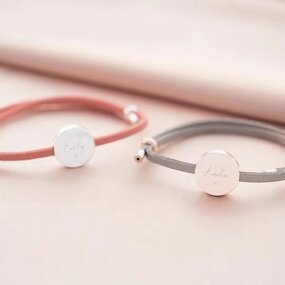 Beaded Bracelet Factory - Stainless Steel Personalized Engraving Round Disc Bead