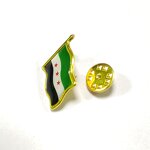 Country Flag Pin Factory - Manufacturer Syria National Flag Epoxy Resin Brooch Pin