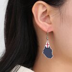 Country Flag Earrings Factory - Waterproof Stainless Steel Enamel Montserrat Island