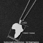 Africa Map Charm Factory - Stainless Steel 18K Gold Plated Africa Map DIY