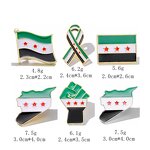 Country Flag Pin Factory - Manufacturer Syria National Flag Map Brooches Pin