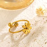 Jewelry Set Factory - 18K Gold Plated 316L Stainless Steel Daisy Set for Women