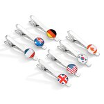 Tie Clip Factory - Manufacturer Personalized Tie Clip Customized 287 Country Flag