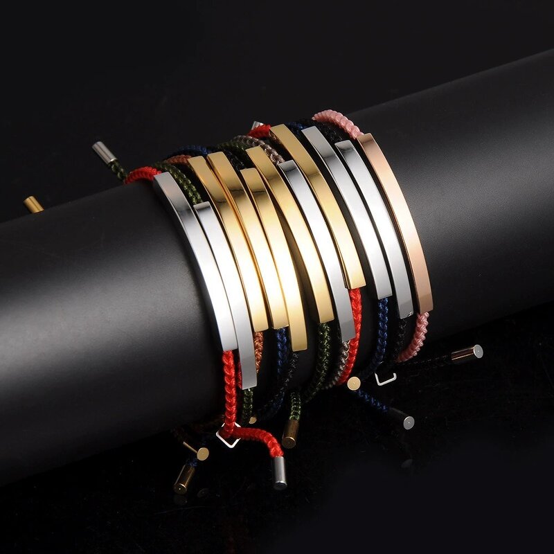 ID Bracelet Factory - Waterproof 18k Gold Stainless Steel Personalized Engraving