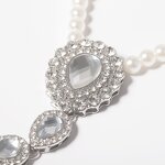 Tennis Anklet Factory - Lady Silver Gold Plated Link Chain Rhinestone Tennis