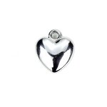 Heart Charm Factory - Manufacturer Antique Silver Solid Heart DIY Jewelry Accessories