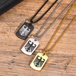 Dog Tag Necklace Factory - Stainless Steel Germany National Emblem Eagle Design