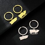 Country Flag Keychain Factory - 18K Gold Plated Enamel Puerto Rico Flag Charm