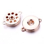 Snap Button Tray Factory - Factory 18mm Round Snap Button Base Connector Crystal