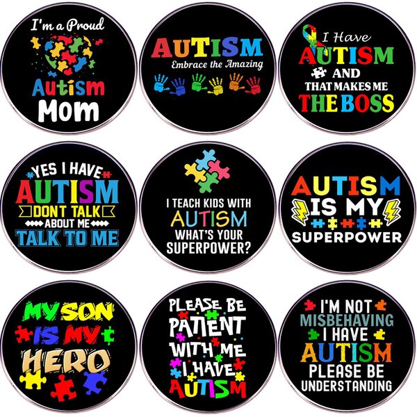 Autism Awareness Pin Factory - Enamel Autism Speak Button Pin Neurodivergent Badge