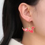 Country Flag Earrings Factory - Waterproof Stainless Steel Enamel Kingdom of Tonga