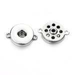 Snap Button Tray Factory - Factory 18mm Round Snap Button Base Connector Crystal