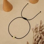 Charm Bracelet Factory - Gold Star Beaded Macrame Rope Cord for Women Girls