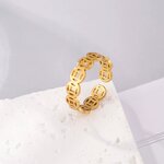 Coin Ring Factory - Manufacturer 6mm 18K Gold Black Stainless Steel Ancient Coin