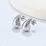 Jewelry Set Factory - 18K Gold Stainless Steel Hollow Water Drop Shape Set
