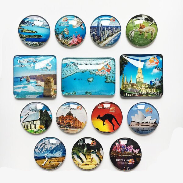 Fridge Magnet Factory - Manufacturer Crystal Glass Dome Cabochon Souvenir Magnet
