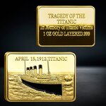 Commemorative Coin Factory - Manufacturer Double Sided Silver Gold Plated Titanic