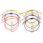 Charm Bracelet Factory - Gold Star Beaded Macrame Rope Cord for Women Girls