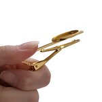 Tie Clip Factory - Manufacturer Silver Gold Tie Clip with Blank Tray Custom logo