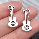 Musical Instrument Charm Factory - Antique Silver Gold Violin DIY Jewelry Accessories