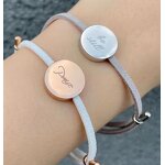 Beaded Bracelet Factory - Stainless Steel Personalized Engraving Round Disc Bead
