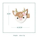Hair Clip Set Factory - Christmas Gifts Baby Reindeer Hair Accessories Leather Clip