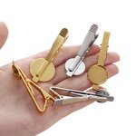 Tie Clip Factory - Manufacturer Silver Gold Tie Clip with Blank Tray Custom logo