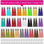 Suede Tassel Pendant Factory - DIY 55mm Suede Leather Tassel with Jump Rings