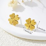 Jewelry Set Factory - 18K Gold Lucky Clover Pendant Women's Wedding Gift Set
