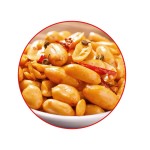 松脆的咸烤花生仁散装包装OEM服务的零食公司圆形无皮麻辣脆花生仁
