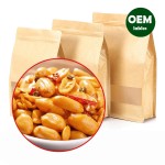 松脆的咸烤花生仁散装包装OEM服务的零食公司圆形无皮麻辣脆花生仁