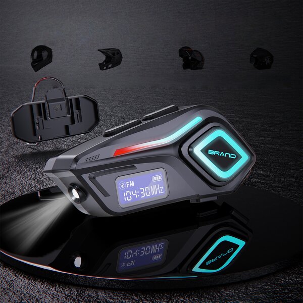 Bluetooth Helmet Headset Factory - OEM/ODM Custom RGB LED Headset with Digital Display