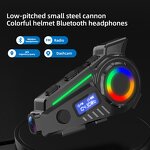 Wireless Motorcycle Headset Manufacturer - OEM/ODM Custom Bluetooth Helmet Headset with LED Flashlight