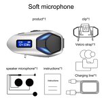 Helmet Bluetooth Headset Factory - OEM/ODM Custom Motorcycle Headset with LED Flashlight