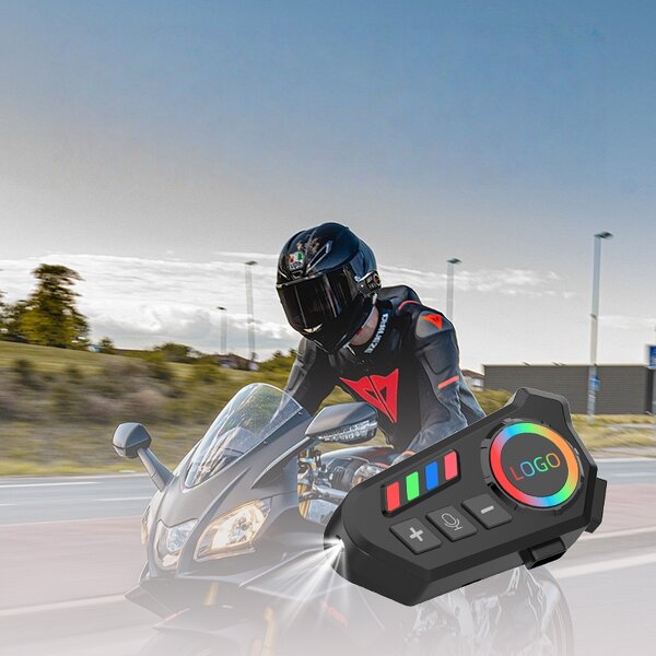 Motorcycle Bluetooth Headset Manufacturer - OEM/ODM Custom Helmet Headset with LED Flashlight