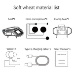 Motorcycle Bluetooth Headset Factory - OEM/ODM Custom Helmet Headset with LED Flashlight IPX8