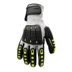 Shock Proof Work Gloves Manufacturer - TPR Finger Protector Anti-Cut Safety Gloves