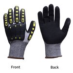 Shock Proof Gloves Manufacturer - OEM Sandy Nitrile Coated TPR Anti-Impact Safety Gloves