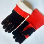 Leather Work Gloves Factory - Cowhide Welding Outdoor BBQ Gloves