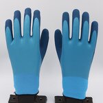 Winter Thermal Gloves Factory - 13G Double Shell Acrylic Knit Latex Cold Proof Gloves