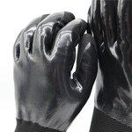 Winter Working Gloves Factory - Warm Acrylic Terry Inner Liner Nitrile Double Full Coated Gloves