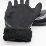 Winter Working Gloves Factory - Warm Acrylic Terry Inner Liner Nitrile Double Full Coated Gloves