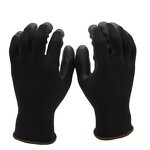 PU Coated Work Gloves Factory - Black General Purpose Labor Protection Gloves