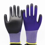 PU Coated Gloves Factory - 18G Industrial Knitted Polyurethane Dipped Nylon Gloves