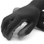 PU Coated Work Gloves Factory - Black General Purpose Labor Protection Gloves